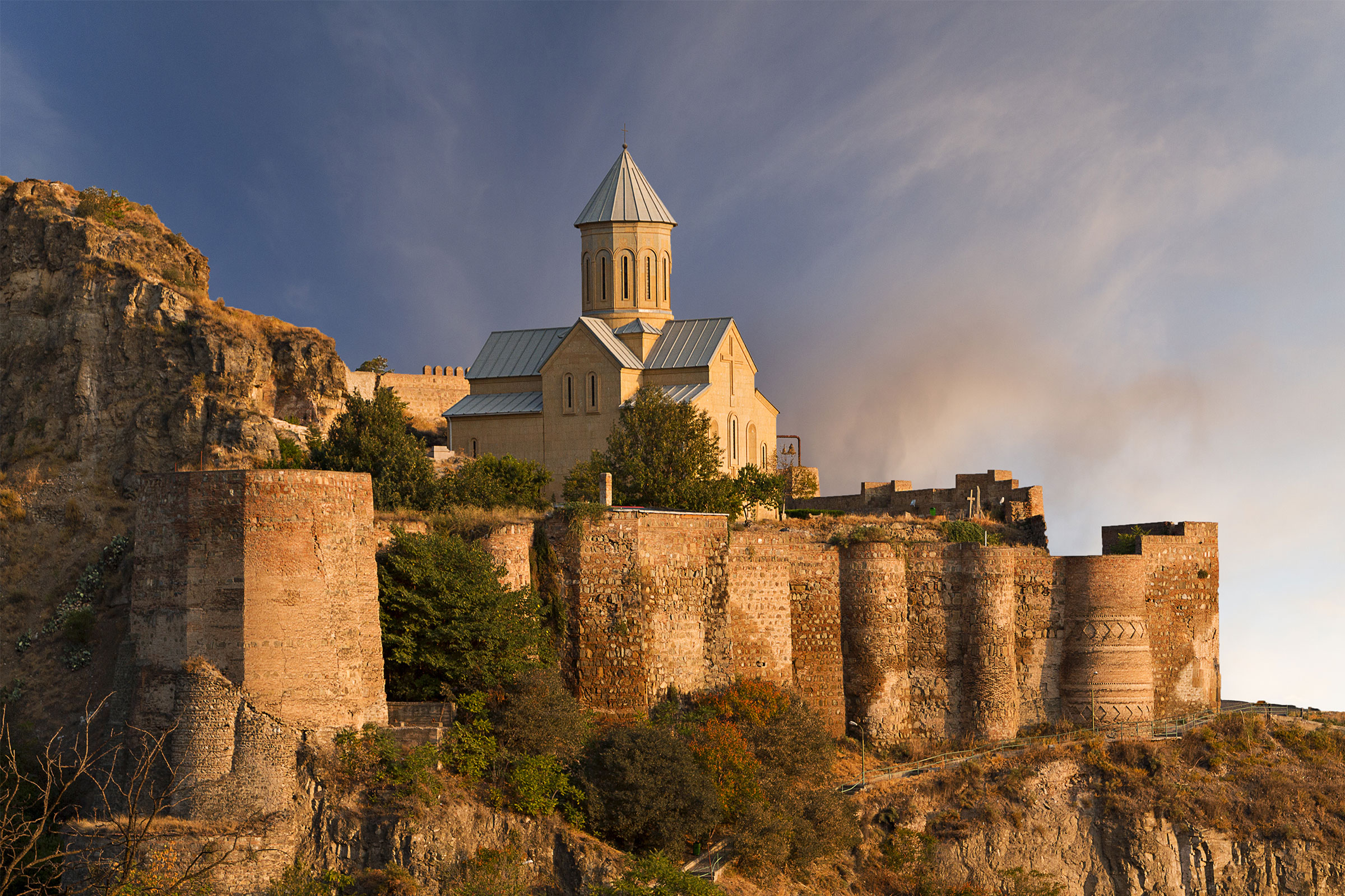 Narikala Castle in Tbilisi, Georgia.