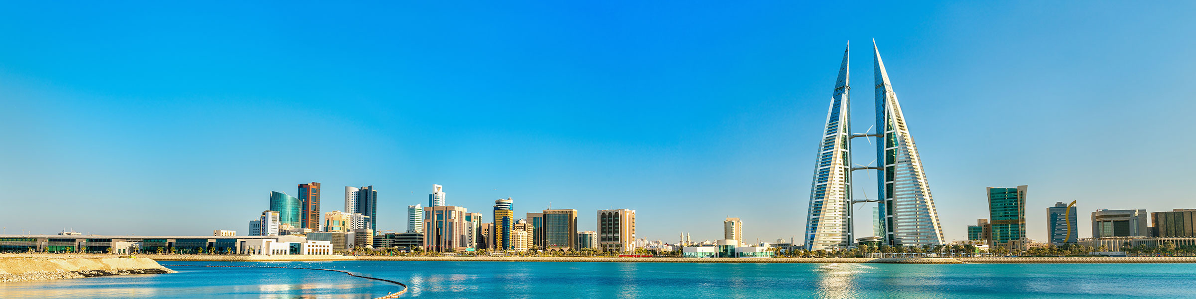 Skyline of Manama Central Business District, Bahrain