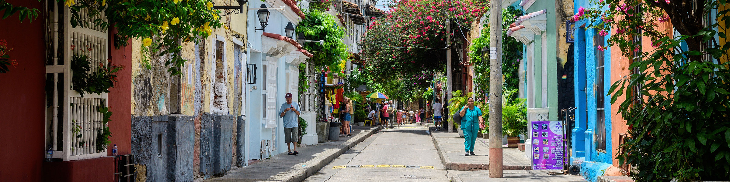 Streets of Cartagena de Indias Colombia