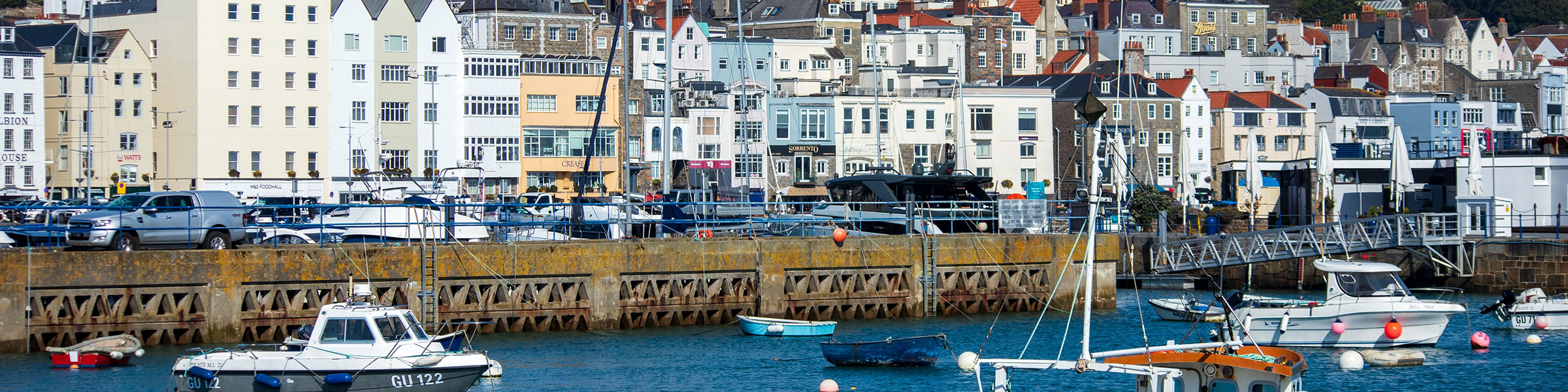 St Peter Port on the island of Guernsey in the Channel Islands