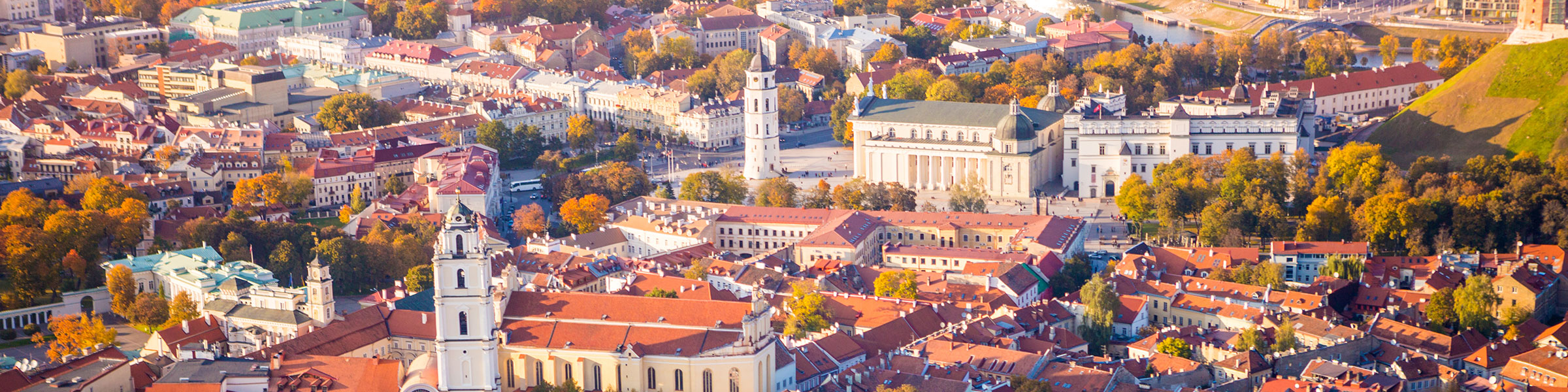 Aerial view of Vilnius, Lithuania