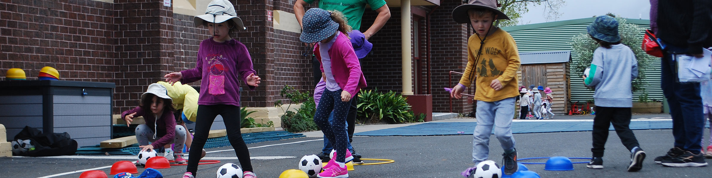 Children playing Montessori Sports