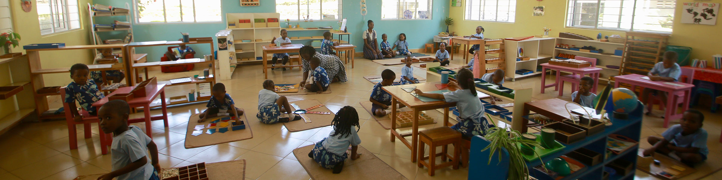 Montessori classroom in Tanzania