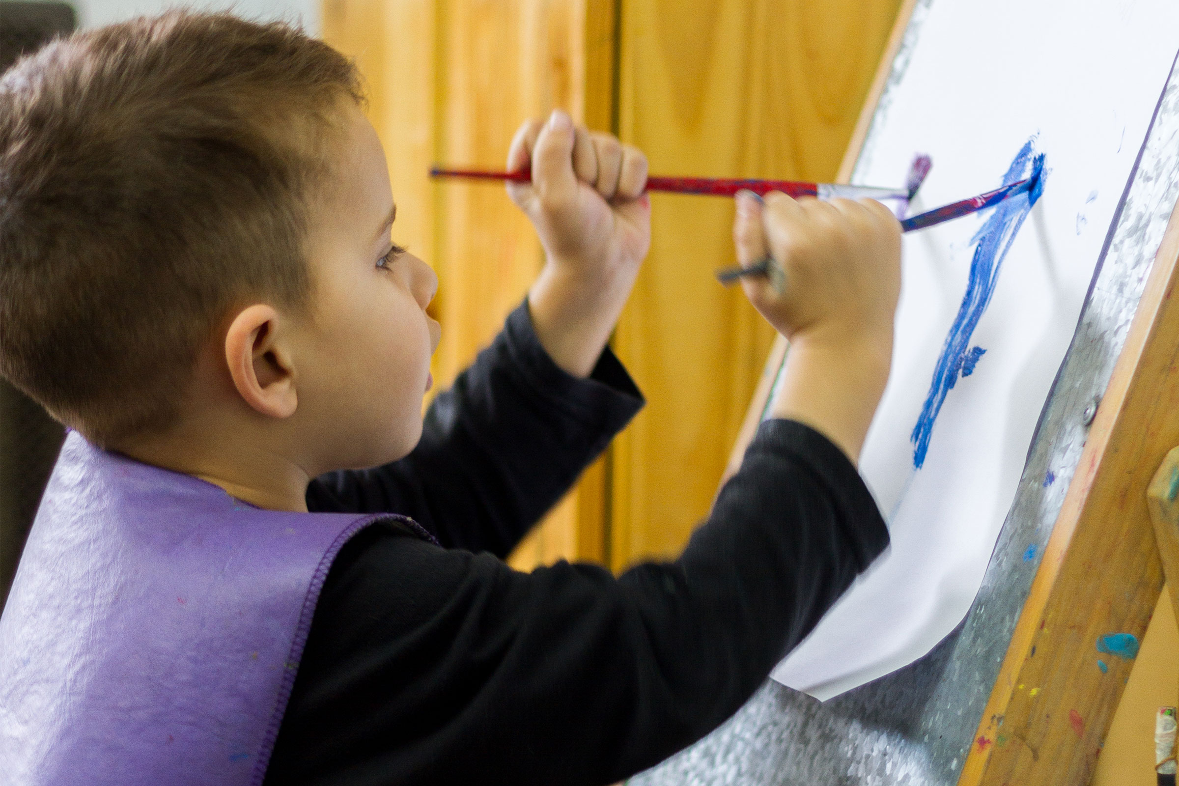 Child painting