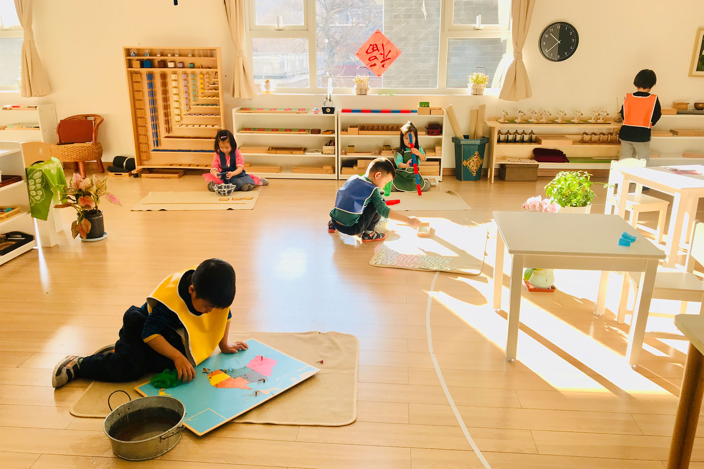 Montessori classroom in China