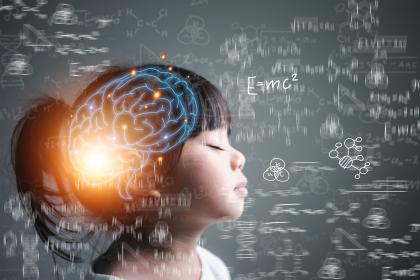 Child brain abstract image